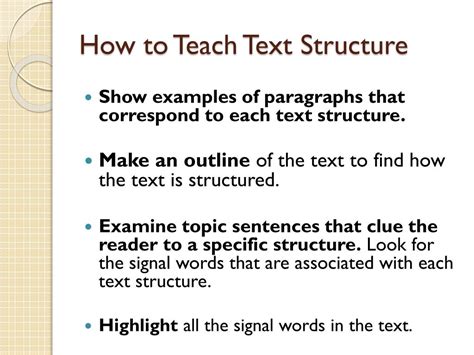 Ppt Teaching Text Structure Powerpoint Presentation Free Download Id 6240538