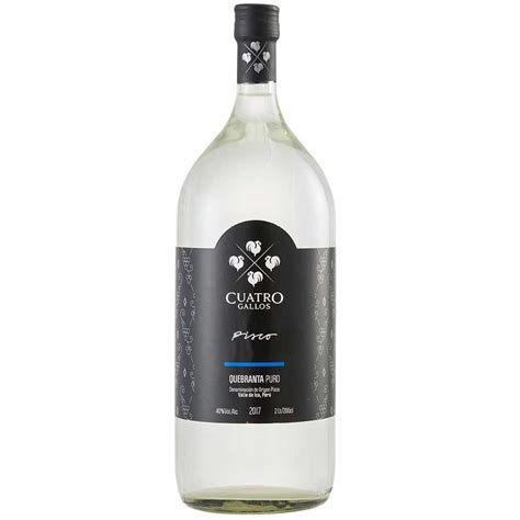 Pisco Cuatro Gallos Quebranta Botella L Social Drinks