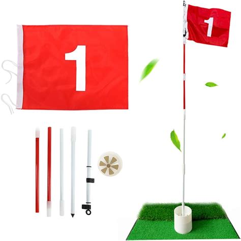 Mini Palo De Bandera De Golf Bandera De Golf Verde Bandera De