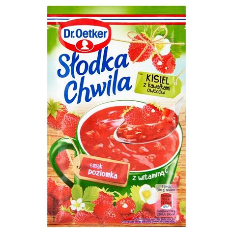 Dr Oetker S Odka Chwila Kisiel Z Kawa Kami Owoc W Smak Poziomka G