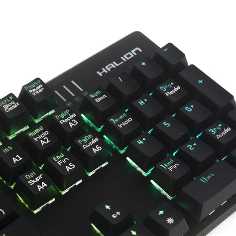 TECLADO GAMER MECANICO HALION HA KG939 JUPITER RGB