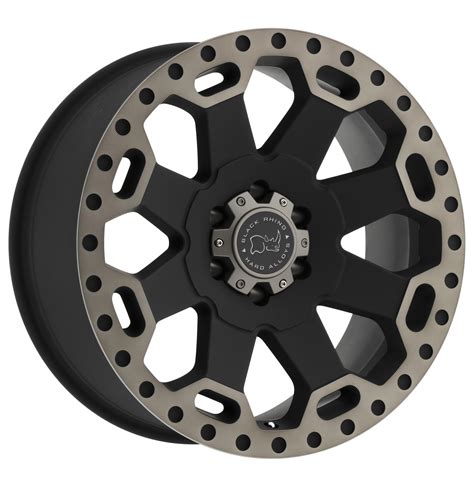 BLACK RHINO WARLORD MATTE BLACK W MACHINE DA 17x9 0 6X135 Offset 12