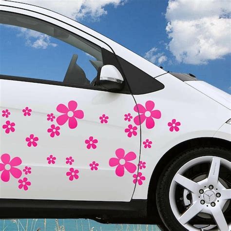 25 Pack Daisy Flower Stickers Decal Tile Car Wall Decor Laptop Etsy