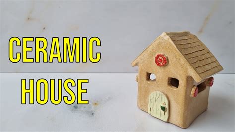 Ceramic Tealight House Full Tutorial With Template YouTube