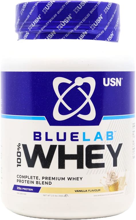 Usn Bluelab 100 Whey Premium Protein Vanilla Flavour 908g Medino