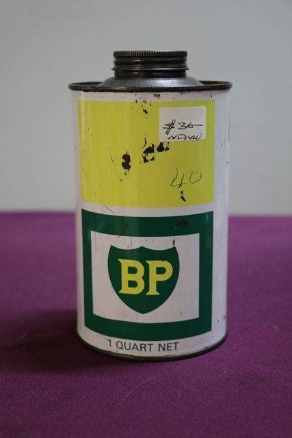 BP Quart Oil Tin XXXX Antique Complex