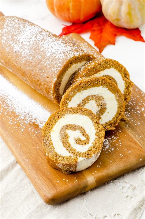 Classic Pumpkin Roll Cake Recipe With Cream Cheese Filling Harbour Breeze Home