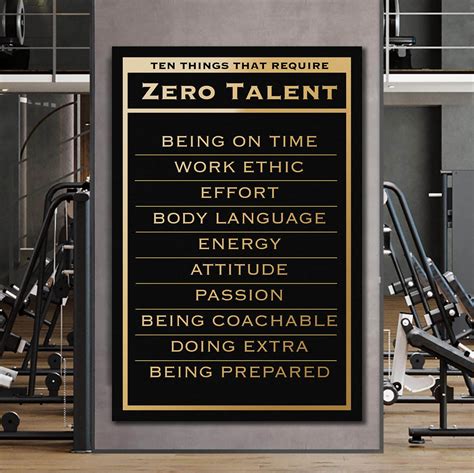 Zero Talent Canvas Wall Decor Home Wall Art Office Print Inspiration