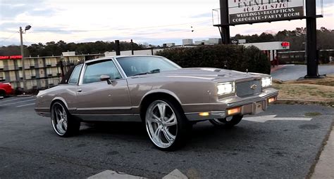 1985 Chevy Monte Carlo Muscle Donk Flexes LS Swap 24 Inch Wheels