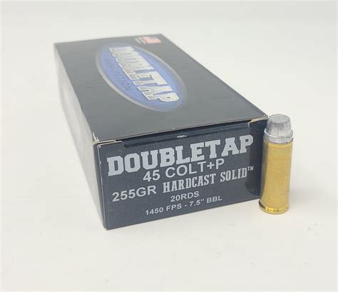 Doubletap 45 Colt Ammunition Dt45clt255cd 255 Grain Colt Defense Hard Cast Solid Semi Wadcutter