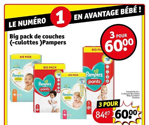 Offre Big Pack De Couches Culottes Pampers Chez Kruidvat