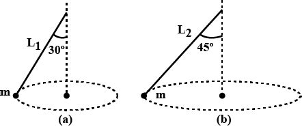 Two Particles Tied To Different Strings Are Whirled In A Horizontal