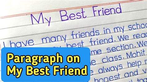 Short Essay On My Best Friend For Class 7