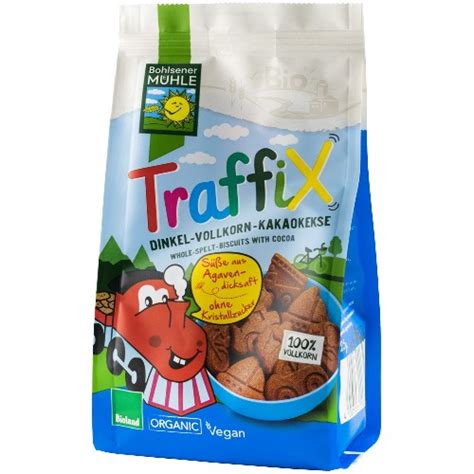 Traffix Biscuiti Grau Spelta Cacao Eco 150g Pronat Vitamix Ro