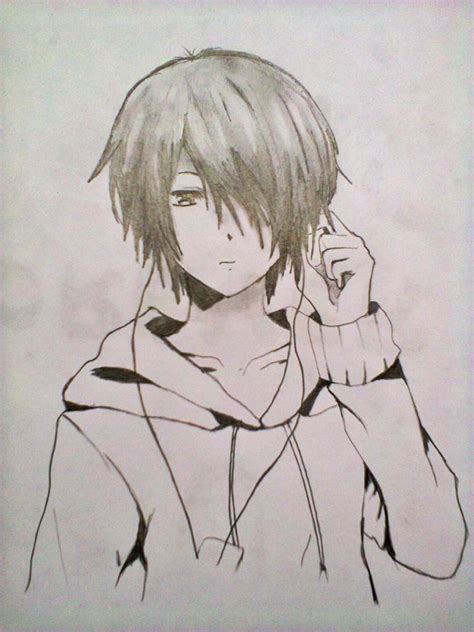 Easy Anime Boy Drawing at PaintingValley.com | Explore collection of ...