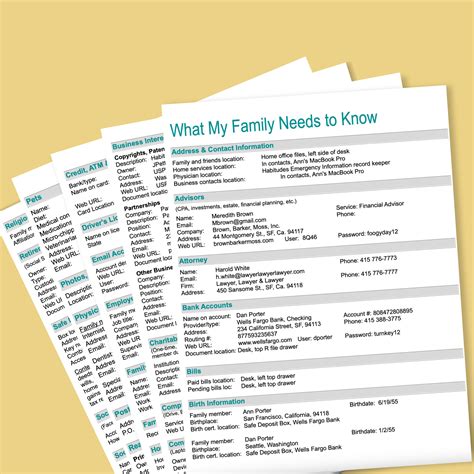What My Family Needs to Know Personal Record Keeper - Habitudes®
