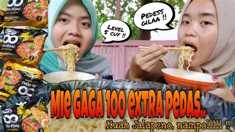 Mie Gaga 100 Extra Pedas Kuah Rasa Jalapeno Level 5 Memang Beda