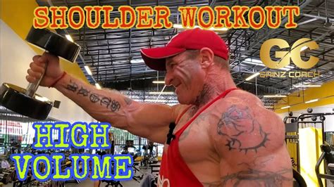 Exercise High Volume Shoulder Workout For Huge Delts Youtube