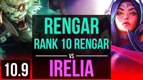 Rengar Vs Irelia Top 4 Early Solo Kills Rank 10 Rengar Kda 8 1 0