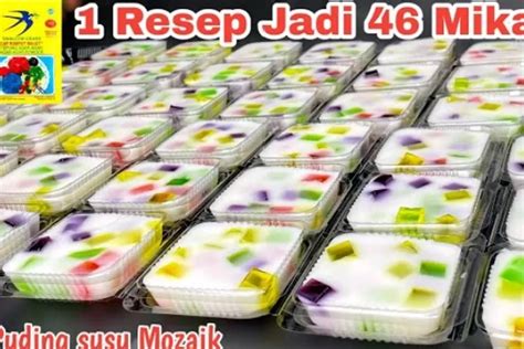 Resep Puding Mika Mozaik Jelly Susu Lezat Dan Segar Timenews