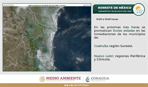 CONAGUA Clima on Twitter Se prevén para este medio día Lluvias