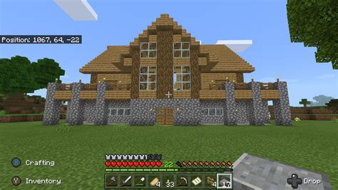 I Built The Survival House From The Minecraft Construction Handbook I