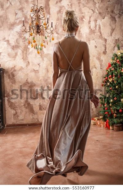 Beautiful Sexy Blonde Dress Posing Castle Stock Photo Shutterstock