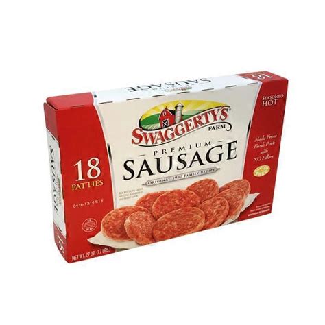 Swaggertys Farm Seasoned Hot Premium Sausage Patties 27 Oz Instacart