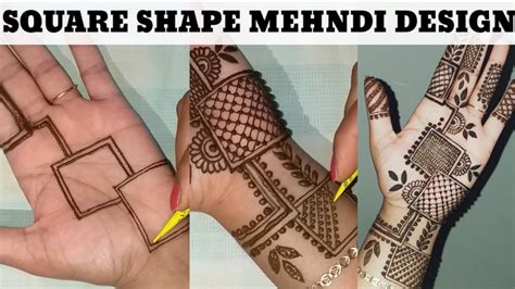 Square Mehndi Design Box Mehndi Design For Hands YouTube