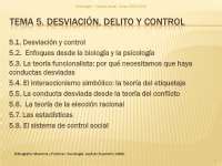 Desviación delito y control Apuntes de Trabajo Social Docsity