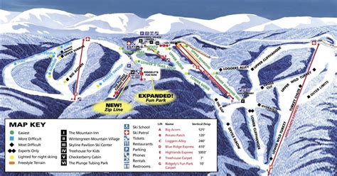 Wintergreen Ski Resort Trail Map • Piste Map • Panoramic Mountain Map