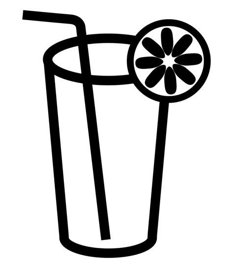 Lemonade Clip Art Black And White