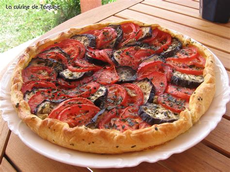 Tarte Fine Tomates Aubergines Cuisine De Tantine