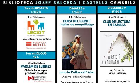 Contes en anglès un taller de maquillatge i una tertúlia literària