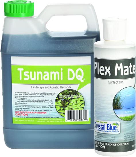 Crystal Blue Tsunami Dq Aquatic Herbicida Quart Y Plex Mate Surfactante