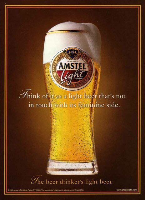 Amstel Light. | Beer, Beer advertisement, Print ads