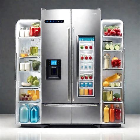 Premium AI Image | Smart Refrigerator generated Ai