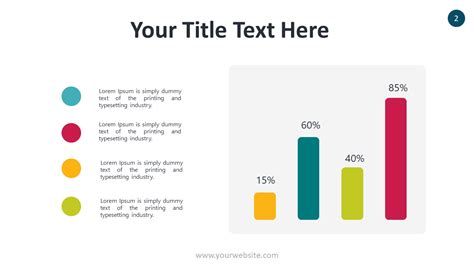 Four Colored Diagram Infographic For Powerpoint Smiletemplates