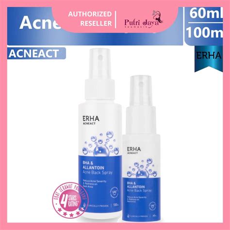 Jual Erha Acneact Bha Allantoin Acne Back Spray Ml Obat Jerawat