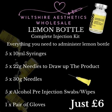 Lemon Bottle Complete Injection Kit Wiltshire Aesthetics Wholesale