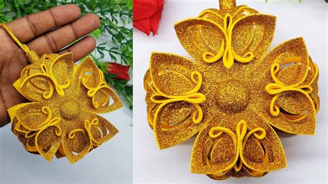 Budget Friendly Christmas Ornaments 🎄 Low Cost Christmas Decoration Ideas 🎄 Foamiran Ornaments