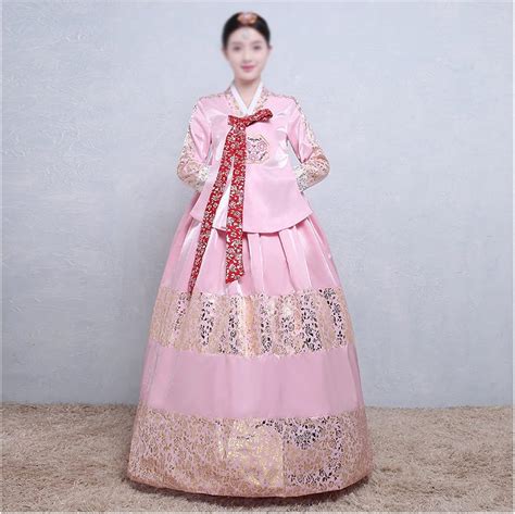 WYKDD Robe de mariée coréenne traditionnelle pour femme Robe coréenne