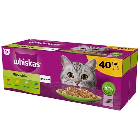 Whiskas Mokra Karma Dla Kota Mix Smak W W Galaretce Saszetki X G