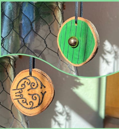 Hobbit Door Wooden Ornaments Double Sided Bag End Ornament Etsy