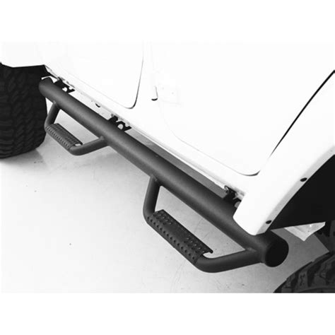 Marche Pieds Jeep Wrangler Portes Acier Stb Noir