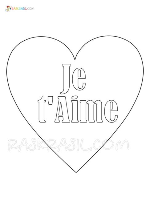 Coloriage Je t aime 25 nouvelles images pour une déclaration d amour