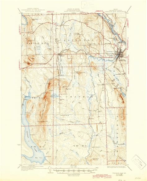 Presque Isle Maine Usgs Old Topo Map Reprint X Me Quad