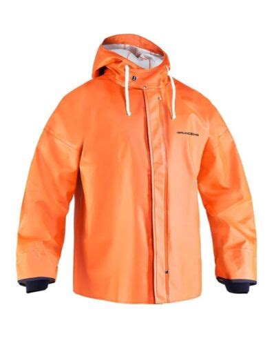 Grundens Brigg 44 Commercial Fishing Parka Orange Size 2XL XXL New With