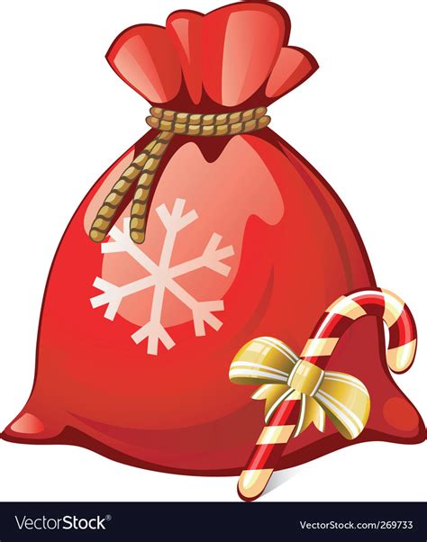 Santa Sack Royalty Free Vector Image Vectorstock