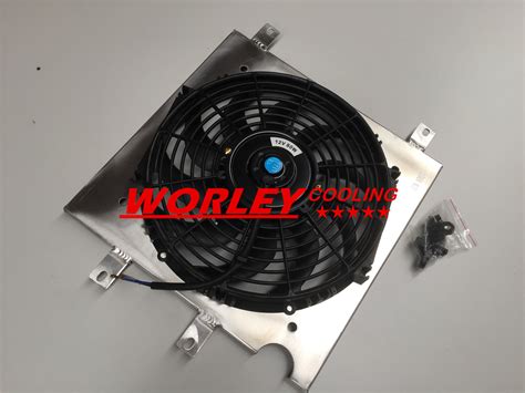 CA 3ROW Aluminum Radiator Shroud Fan For Honda Civic EK EG 92 00